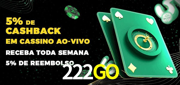 Promoções do cassino ao Vivo 222GO